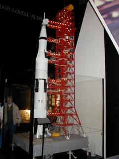 Model of Saturn V rocket and tower<br>Location: <a href="https://www.google.com/maps/search/?api=1&query=38.88817,-77.01987" target="_new">Smithsonian National Air and Space Museum</a>